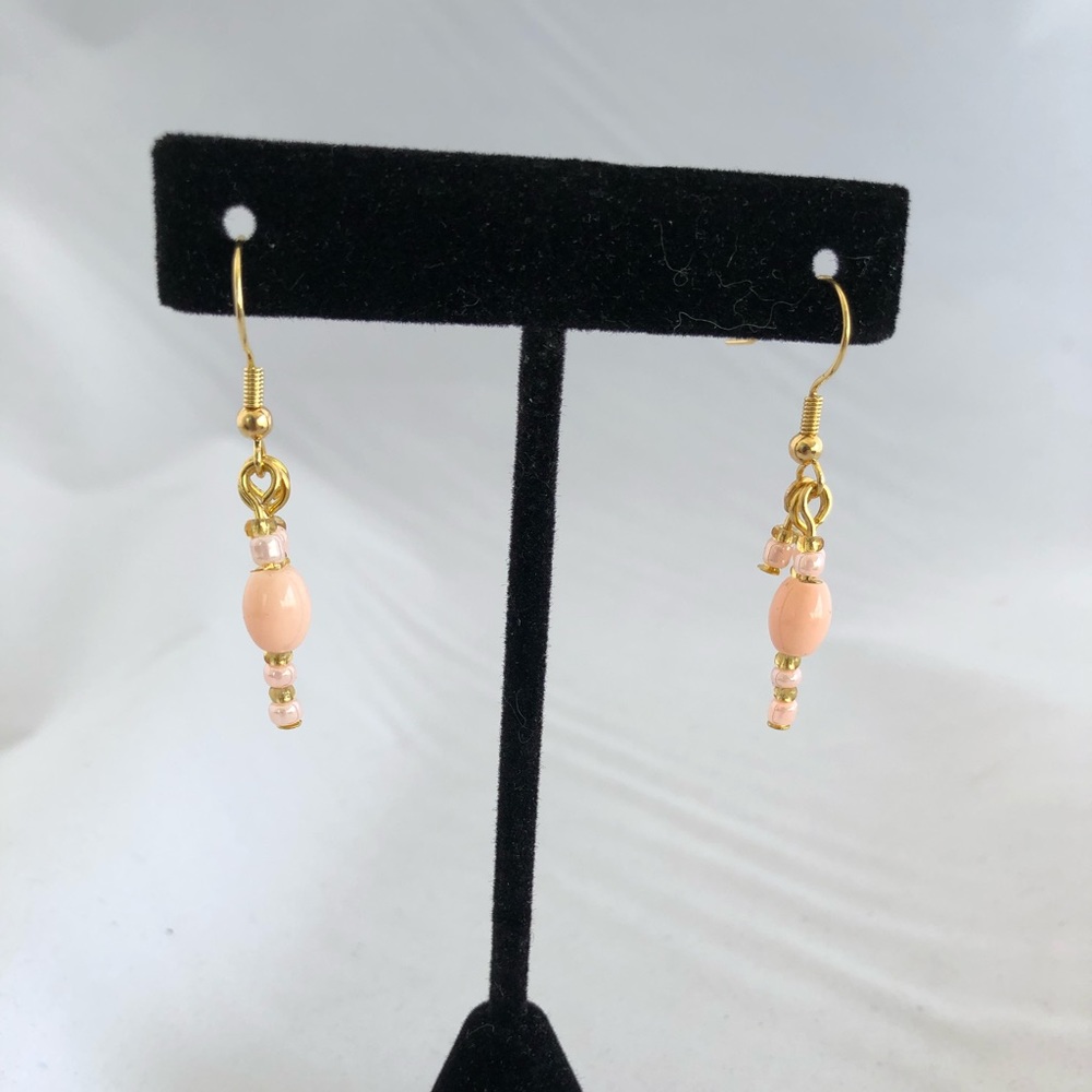 Handmade glass bead earrings